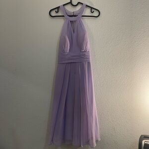 Azazie Lavender Halter Prom Dress